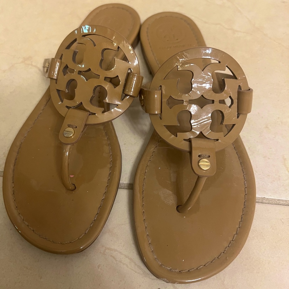 Tory Burch Miller Sandal Patent Leather